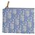 Dior Clutch aus blauem Stoff - Ansicht 3