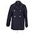 Peacoat Sandro de lana azul marino
