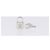 LOUIS VUITTON Gemelli Cadena & Key Cuffs Ag925 Silver LV Auth 199076V Argento - vista 20