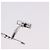 LOUIS VUITTON Gemelli Cadena & Key Cuffs Ag925 Silver LV Auth 199076V Argento - vista 30