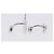 LOUIS VUITTON Gemelli Cadena & Key Cuffs Ag925 Silver LV Auth 199076V Argento - vista 33