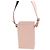 Sac à bandoulière Fendi VERTICAL BOX en cuir rose - vue 3