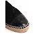 Espadrillas Chanel in tessuto nero taglia 38 - vista 4