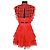 Self portrait Vestido de algodón rojo Self-Portrait XS Roja - vista 4