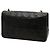 Borsa a tracolla Chanel CC in pelle d'agnello matelassé nera Full Single Flap Nero - vista 2