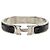 Bracciale Clic H PM stretto in smalto nero Hermès