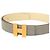 Hermès Cadena H Wendelgürtel aus grauem Box Calf Leder - Ansicht 5