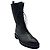 Stivali combat in pelle con lacci Conley neri Khaite Nero