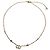 Collana Clair D Lune Dior placcata in oro con perle finte e strass D'oro