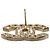 Orecchini Chanel CC placcati oro con strass e chiusura a pressione D'oro - vista 3
