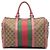 Borsa Boston Satchel Gucci Medium GG Canvas Web Joy Beige