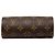 Borsa a mano Louis Vuitton Monogram Papillon Pochette Marrone - vista 3