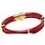 Bracciale Louis Vuitton Vernis Keep It Twice Rosso - vista 5
