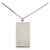 Collana Pendente Plaque Damier Louis Vuitton in Ottone Argentato Argento - vista 2