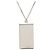 Collana Pendente Plaque Damier Louis Vuitton in Ottone Argentato Argento - vista 3