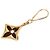 Twist Portachiavi e charm per borsa Puzzle in smalto e placcato oro nero Louis Vuitton