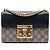 Borsa a Tracolla Gucci Small GG Supreme Padlock Nera Nero