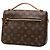 Borsa Louis Vuitton Monogram Pochette Metis Marrone - vista 2
