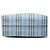 Borsa Burberry House Check in tela blu - vista 3