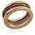 Bulgari Anello B.zero1 in oro rosa e metallo bronzato BVLGARI - vista 2