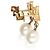 Orecchini Iconic Louisa placcati oro Louis Vuitton - vista 3