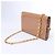 Clutch con catena Louis Vuitton Louise Rose Velours Monogram Vernis in Beige - vista 4