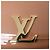 Clutch con catena Louis Vuitton Louise Rose Velours Monogram Vernis in Beige - vista 9
