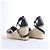 Sandali con zeppa Hermès Tivoli Hemp x Leather in Beige x Black 191098Z, Taglia EU 37 - vista 8