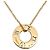 Collana Tiffany & Co. Atlas Pierced Circle in oro rosa 18K - vista 2