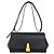 Borsa a tracolla Bottega Veneta Angle Palmerato Nero
