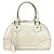 Borsa Louis Vuitton Bowling Montaigne PM Beige Bianco sporco