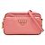 Borsa a tracolla Prada in pelle rosa con logo