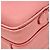 Borsa a tracolla Prada in pelle rosa con logo - vista 10