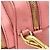 Borsa a tracolla Prada in pelle rosa con logo - vista 12