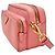 Borsa a tracolla Prada in pelle rosa con logo - vista 2