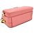 Borsa a tracolla Prada in pelle rosa con logo - vista 4