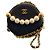 2019 Chanel Quilted Goatskin Chic Pearls Chain Round Clutch With Chain Shoulder Bag