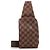 Borsa a tracolla Louis Vuitton Damier Ebene Geronimos N51994 Marrone
