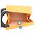 Borsa a pochette Louis Vuitton in pelle Saffron D'oro - vista 6