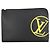 Pochette Louis Vuitton en cuir Epi Noir Jaune