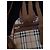 Zaino Burberry Haymarket Check Marrone Nero Bianco Rosso Beige - vista 7