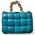Borsa Bottega Veneta Cassette in pelle intrecciata Turchese