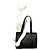 Edge Céline CELINE Vintage Macadam Leder Tote Bag Braun Schwarz - Ansicht 2