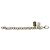 Bracciale con ciondoli Double Dog Tag GUCCI Argento - vista 6
