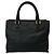Loewe Vintage Anagram Logo Geprägte Leder Tote Bag Schwarz