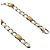 Tiffany & Co Tiffany Vintage Figaro Gliederkette Armband Silber Golden - Ansicht 4