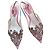 Ballerine slingback con gioielli bianche da donna Rene Caovilla Bianco Multicolore
