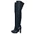 Hermès Black Leather Over-the-Knee Boots - Size 39 Pre-owned