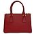 Borsa a mano Prada Galleria in pelle Saffiano Rosso - vista 3