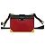 Borsa a tracolla in pelle Prada Cahier Logo Nero Rosso - vista 3